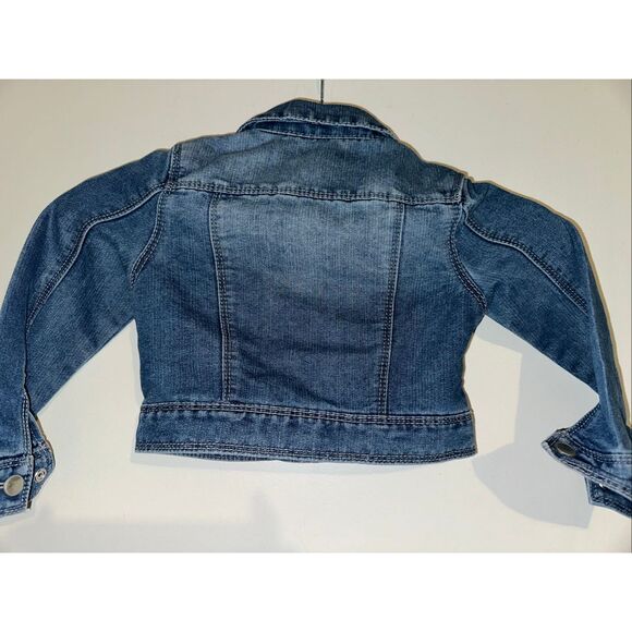 Blue Revival Girls Distressed Denim Jean Jacket 4 Medium wash - Picture 2 of 5